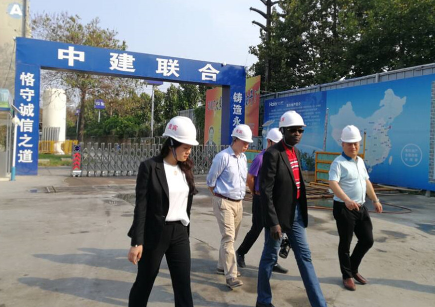 貝寧駐華大使訪問(wèn)中建聯(lián)合(圖1)